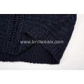 Women's Knitted Boat-Neck Textured Pointelle Pullover